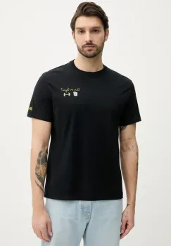 MC2 Saint Barth tricou din bumbac culoarea negru, cu imprimeu imagine