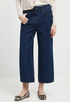 Medicine blugi din bumbac culoarea bleumarin imagine