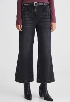 Medicine blugi din bumbac culoarea negru imagine