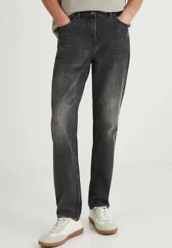 Medicine blugi din bumbac culoarea negru imagine