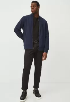 Medicine bluza barbati, culoarea albastru marin, neted imagine