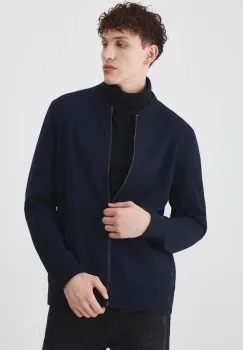 Medicine bluza barbati, culoarea albastru marin, neted imagine