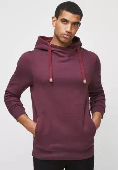 Medicine bluza barbati, culoarea bordo, cu gluga imagine