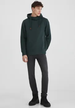 Medicine bluza barbati, culoarea verde, cu gluga imagine