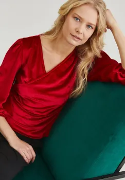 Medicine bluza culoarea rosu, neted imagine