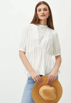 Medicine bluza femei, culoarea alb, cu imprimeu imagine