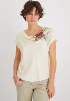 Medicine bluza femei, culoarea alb, cu imprimeu imagine