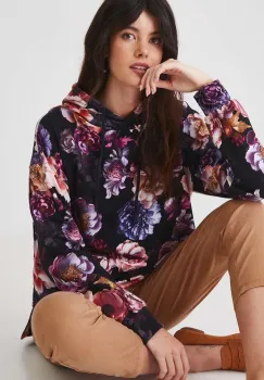 Medicine bluza femei, culoarea negru, cu gluga, modelator imagine