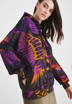Medicine bluza femei, culoarea negru, cu gluga, modelator imagine