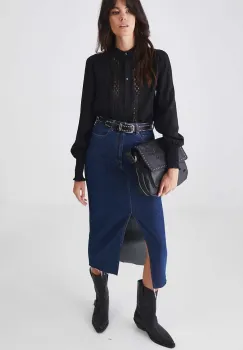 Medicine bluza femei, culoarea negru, cu imprimeu imagine