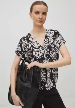 Medicine bluza femei, culoarea negru, modelator imagine