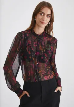 Medicine bluza femei, culoarea negru, modelator imagine