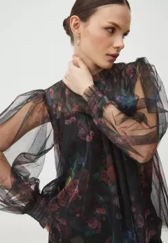 Medicine bluza femei, culoarea negru, modelator imagine