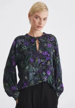 Medicine bluza femei, culoarea negru, modelator imagine