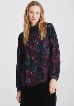 Medicine bluza femei, culoarea negru, modelator imagine
