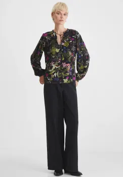 Medicine bluza femei, culoarea negru, modelator imagine