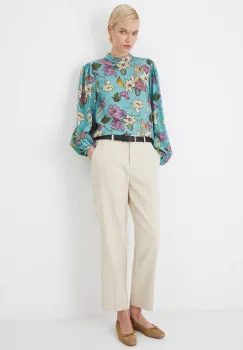 Medicine bluza femei, culoarea turcoaz, modelator imagine