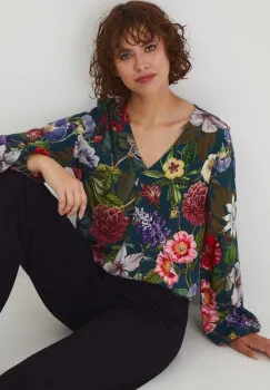 Medicine bluza femei, culoarea verde, modelator imagine