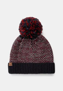 Medicine caciula barbati, culoarea bordo, din tricot gros imagine