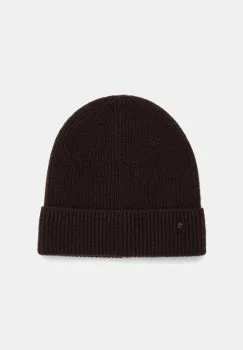 Medicine caciula din lana merino culoarea maro imagine