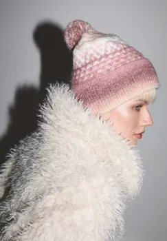 Medicine caciula si esarfa din amestec de lana imagine