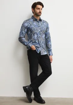 Medicine camasa cu guler clasic, slim imagine