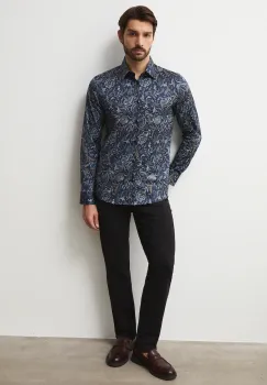 Medicine camasa cu guler clasic, slim imagine