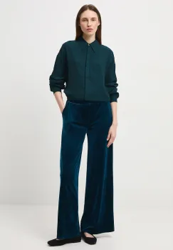 Medicine camasa culoarea verde, cu guler clasic, regular imagine