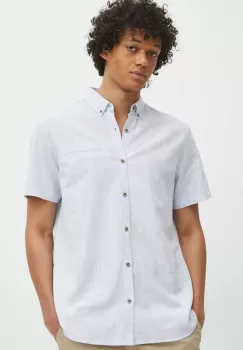 Medicine camasa de in barbati, cu guler button-down, regular imagine