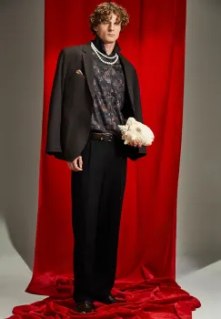 Medicine camasa din bumbac cu guler clasic, regular imagine