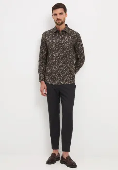 Medicine camasa din bumbac cu guler clasic, regular imagine