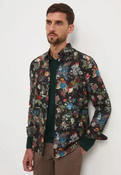 Medicine camasa din bumbac cu guler clasic, regular imagine