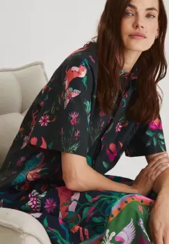 Medicine camasa din bumbac femei, culoarea verde, cu guler clasic, relaxed imagine