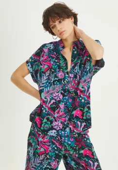 Medicine camasa femei, cu guler clasic, relaxed imagine