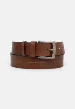 Medicine curea de piele barbati, culoarea maro imagine