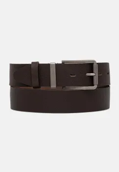 Medicine curea de piele barbati, culoarea maro imagine