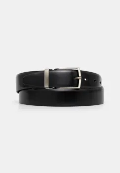 Medicine curea de piele barbati, culoarea negru imagine