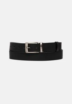 Medicine curea de piele barbati, culoarea negru imagine