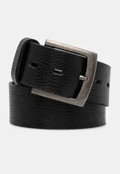 Medicine curea de piele barbati, culoarea negru imagine