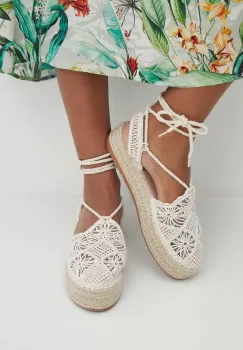 Medicine espadrile femei, culoarea bej imagine