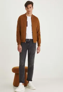 Medicine geaca barbati, culoarea maro, de tranzitie imagine