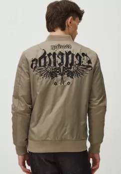 Medicine geaca bomber barbati, culoarea verde, de tranzitie imagine