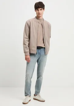 Medicine geaca bomber culoarea bej imagine