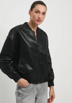 Medicine geaca bomber culoarea negru, de tranzitie imagine