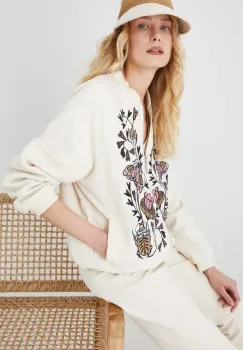 Medicine geaca bomber femei, culoarea bej, de tranzitie, oversize imagine