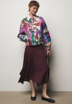 Medicine geaca bomber pentru femei, din bumbac imagine