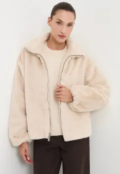 Medicine geaca culoarea bej, de tranzitie, oversize imagine