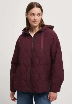 Medicine geaca culoarea bordo, de tranzitie, oversize imagine