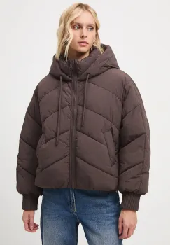 Medicine geaca culoarea maro, de iarna, oversize imagine