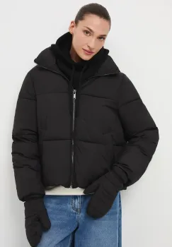 Medicine geaca culoarea negru, de iarna, oversize imagine